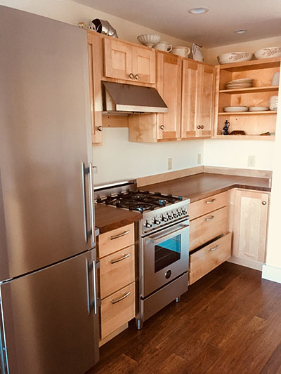 Renovated kitchen space