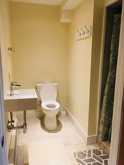 Renovated bathroom