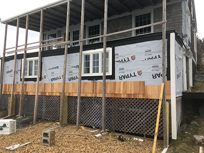 Preparing for porch roof repair