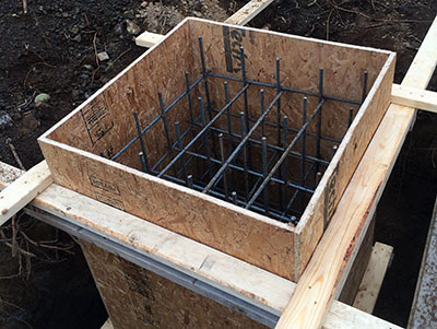 Forms to pour concrete